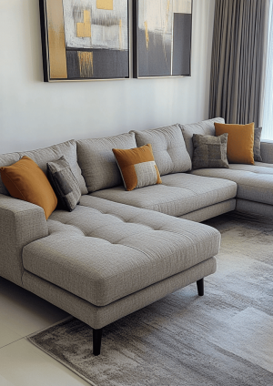 L shaped couch